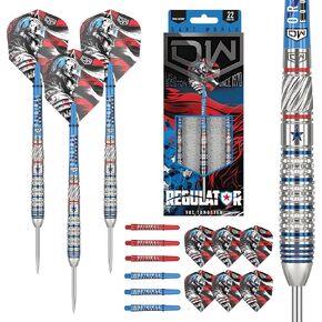 DW Regulator 90% Tungsten Steel Tip Darts, Precision Balanced, Accurate and Durable - Perfect for Professional and Recreational Players