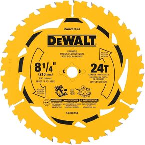 DEWALT 8-1/4 in. 24T Circular Saw Blade (DWA281424)