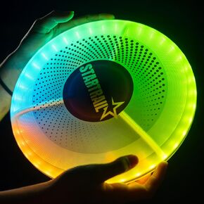 قرص طائر LED بملايين الألوان، قابل لإعادة الشحن ومقاوم للماء، أوضاع إضاءة ذكية، إضاءة 175 جرام - طبق طائر للمتعة في الهواء الطلق، والتخييم، وأعياد الميلاد للرجال والأولاد والمراهقين والأطفال