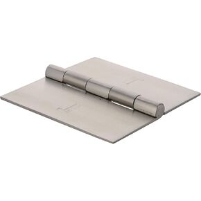 s siskcon Stainless Steel Weld ON Hinge,4''X4'',Satin Finish,Hgs-404025-32D Door Hinges 2 Pack (Welding) Heavy Duty.(Set of 2Pcs),Spun Heads - Pack of 1