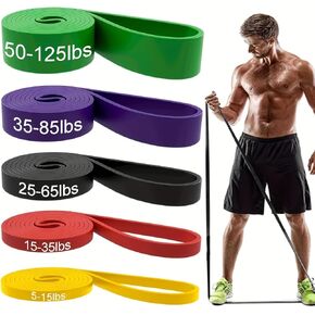 Professional Resistance Bands Set - Versatile Pull Up Bands for Working Out, Physio Therapy, and Muscle Training; Includes Door Anchor & Handles for Home Fitness - Ideal for Both Men and Women