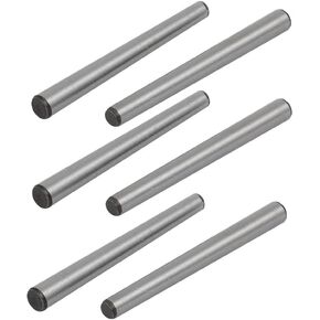uxcell Carbon Steel GB117 60mm Length 5mm Small End Diameter Taper Pin 6pcs