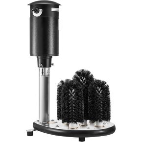 VEVOR Electric Commercial Glass Washer, 5-Brush Bar Glass Cleaner, 1200 Cups/Hour Wine Glass Cleaning Machine, Bar Glass Washer for Champagne Glasses, Beer Cups, Mugs, Perfect for Bars and Cafes