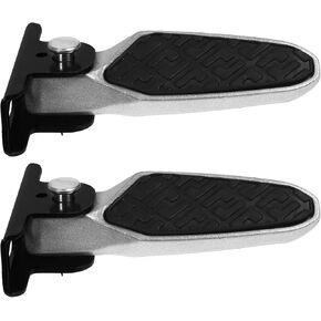 VANZACK Bicycle Rear Pedals Aluminium Foldable Foot Pedals Non-Slip Bicycle Foot Pegs Rear Bicycle Footrest Pedals for Electric Bicycle, Mountain Bicycle, Folding Bicycle