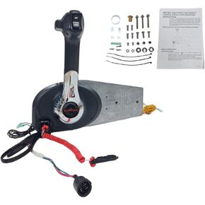 Boat Outboard Remote Control Box Panel Side Mount 8M0030550 For Mercury Throttle Controls GEN II Pull Throttle