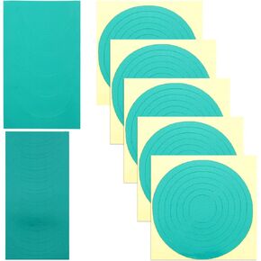 GLEAVI 7 Sheets Pressure Gauge Decals: Pressure Gauge Label Gauge Marker Labels Pressure Gauge Indicator(Green)
