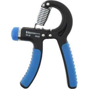 Capelli Sport Hand Grips, Adjustable Finger Exerciser with Ergonomic Handles, 20-90 lbs, Blue/Black