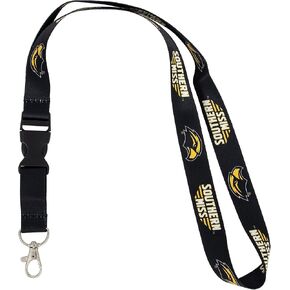 Desert Cactus University of Southern Mississippi Lanyard USM Golden Eagles Car Keys ID Badge Holder Keychain Detachable Breakaway Snap Buckle (Black)