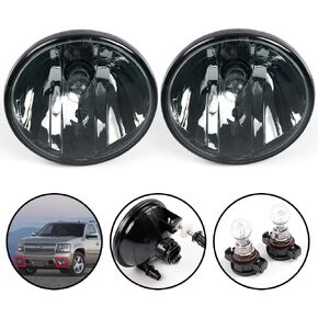 G-PLUS Front Bumper Fog Lights Assembly Compatible with 2002-2006 Chevy Avalanche Driving Fog Lamps Replacement Left & Right Side GM2593141 GM2592141 (2002-2006 Avalanche Clear Lens)