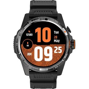 Ticwatch Atlas Smartwatch for Men Android Wear OS Smart Watch Outdoor 90 Hrs Battery 110+ Workout Modes Heat Map Fall Detection Health Fitness Tracker 5ATM GPS Compass Android Compatible Only