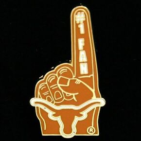 NCAA Texas Longhorns #1 Fan Pin