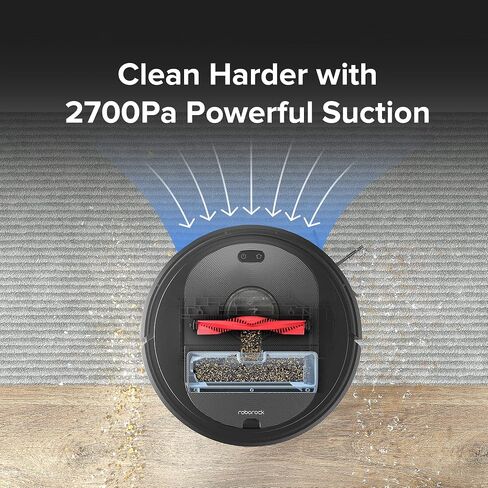 roborock Q5 DuoRoller+ Robot Vacuum with Self-Empty Dock, 5500 Pa Suction, DuoRoller Brush, Hands-Free Cleaning for up to 7 Weeks, PreciSense LiDAR Navigation, Multi-Floor Mapping, App & Voice Control in Saudi Arabia