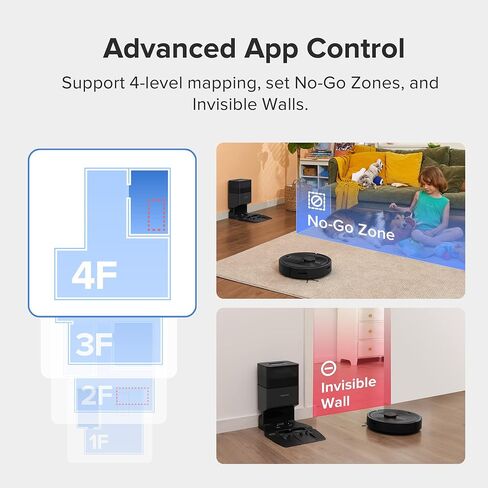 roborock Q5 DuoRoller+ Robot Vacuum with Self-Empty Dock, 5500 Pa Suction, DuoRoller Brush, Hands-Free Cleaning for up to 7 Weeks, PreciSense LiDAR Navigation, Multi-Floor Mapping, App & Voice Control in Saudi Arabia
