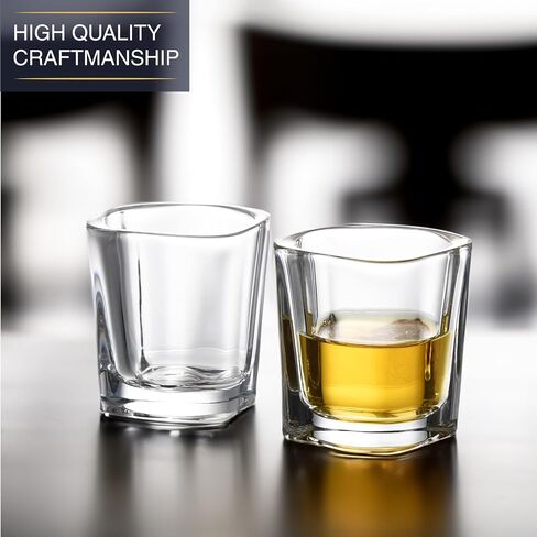 Regal Trunk Shot Glass Set of 6 - Tequila Shot Glasses Set - Crystal Cut Cute Shot Glasses - Ultra-Clear Shot Glasses For Drinking Bourbon, Scotch, Cocktails - Mini Liquor Glasses in Saudi Arabia
