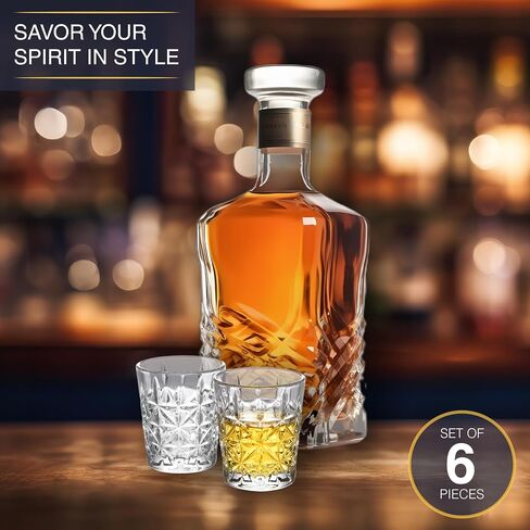Regal Trunk Shot Glass Set of 6 - Tequila Shot Glasses Set - Crystal Cut Cute Shot Glasses - Ultra-Clear Shot Glasses For Drinking Bourbon, Scotch, Cocktails - Mini Liquor Glasses in Saudi Arabia