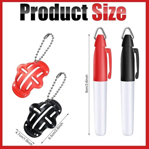 4 Pack Precision Golf Ball Markers Accessories Golf Ball Alignment and Identification Tool 2 Golf Ball Marking Stencil and 2 Colors Line Marker Pens for Golf Practice in Saudi Arabia