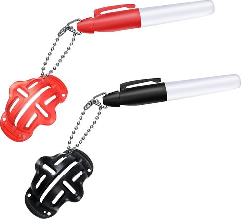 4 Pack Precision Golf Ball Markers Accessories Golf Ball Alignment and Identification Tool 2 Golf Ball Marking Stencil and 2 Colors Line Marker Pens for Golf Practice in Saudi Arabia