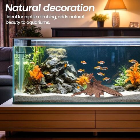 Driftwood for Aquarium, 2Pcs 9-14 ", Fish Tank or Reptile Decor, Natural Freshwater Driftwood Assorted Branches in Saudi Arabia