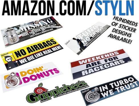 GAPPLEBEES Slap Sticker (2) CAR Truck Vinyl Sticker Decal Racing 7" in Saudi Arabia