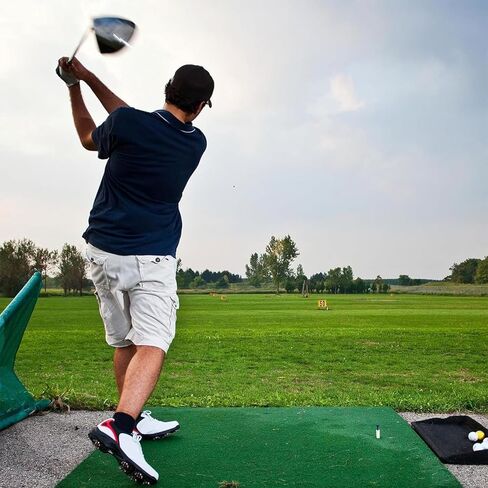 FINGER TEN Golf Tees Driving Range Tee Rubber Tees for Golf Mats Value 6 Rubber Tees and 6 Driver Tees 2 3/4 Inch Easy to Find Mixed Size 3.13" 3" 2.75" 2.25" 1.5" (Colorful) in Kuwait