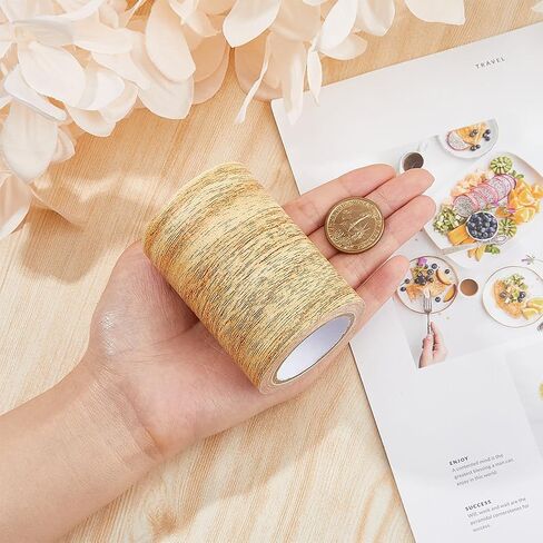 Wood Grain Repair Tapes 3inchx15feet Wood Colored Stickers Self Adhesive Wood Grain Repair Patch Durable Multi-Use Adhesive Patch Gold Upholstery Wood Duct Tape for Doors Floor Furniture in Saudi Arabia
