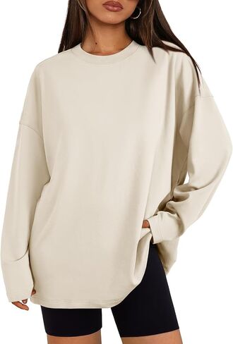 Trendy Queen Womens Oversized Sweatshirts Pullover Long Sleeve Shirts Casual Fall Fashion 2024 Winter Clothes in Saudi Arabia