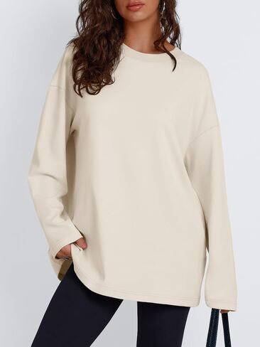 Trendy Queen Womens Oversized Sweatshirts Pullover Long Sleeve Shirts Casual Fall Fashion 2024 Winter Clothes in Saudi Arabia