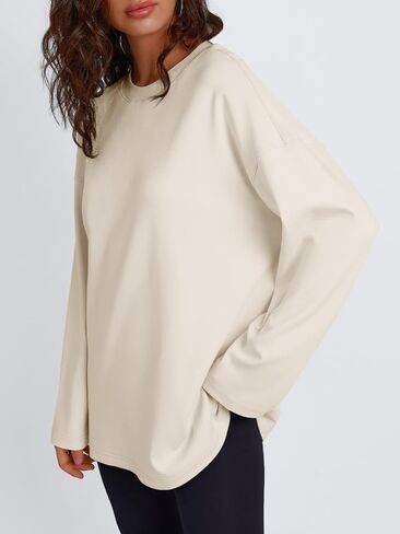 Trendy Queen Womens Oversized Sweatshirts Pullover Long Sleeve Shirts Casual Fall Fashion 2024 Winter Clothes in Saudi Arabia