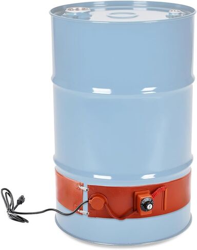 Metal Drum Heater Barrel Band for 55 Gallon Oil Drum, 1200 Watt 120 Volt, Temperature Controller Band Heater Pail Heater with Thermostat, 5 x 68.5 inches in Kuwait