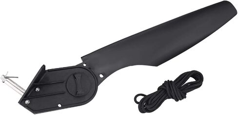 Kayak Rudder,Black Plastic Canoe Kayak Angling Boat Rudder Foot Direction Control Tackle Kits in Saudi Arabia