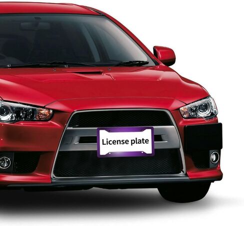 Leopard Print License Plate Frame 2 Packs Black Cheetah Aluminum Metal License Plate Holder, Weather Proof, Rust-Proof Universal Size in Kuwait