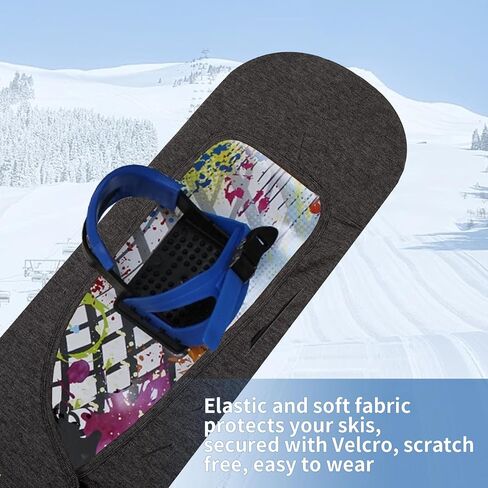 Snowboard Bag,Snowboard Sleeve Soft Protection Cover,Travel Snowboard Adjustable stretchy fabric Binding Pads Protector Cover for Packing in Board Bag in Saudi Arabia
