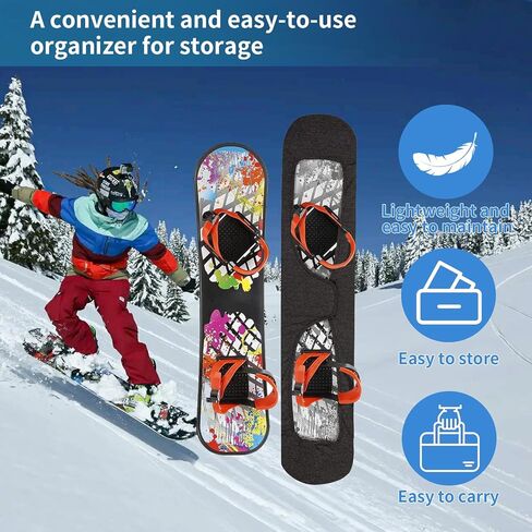 Snowboard Bag,Snowboard Sleeve Soft Protection Cover,Travel Snowboard Adjustable stretchy fabric Binding Pads Protector Cover for Packing in Board Bag in Saudi Arabia