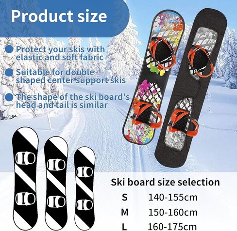 Snowboard Bag,Snowboard Sleeve Soft Protection Cover,Travel Snowboard Adjustable stretchy fabric Binding Pads Protector Cover for Packing in Board Bag in Saudi Arabia