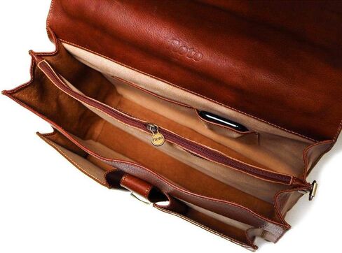 حقيبة ماسنجر جلدية من فلوتو نوفيلا (بني التبغ) in Kuwait