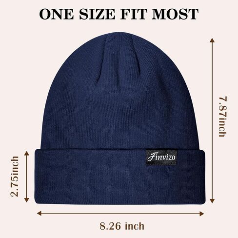 Winter Beanie Hats for Men Women: 4 Pack Knit Cuffed Beanies Skull Caps Unisex Warm Hat in Saudi Arabia