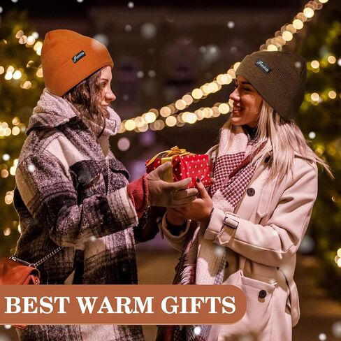 Winter Beanie Hats for Men Women: 4 Pack Knit Cuffed Beanies Skull Caps Unisex Warm Hat in Saudi Arabia