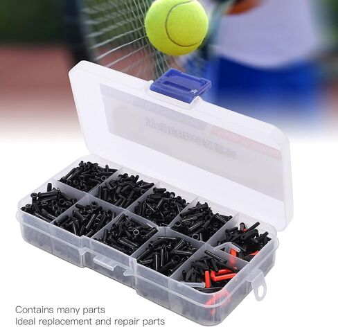 VBESTLIFE Badminton Grommets Set, Badminton Grommets with Racquet Eyelets Bucket String Protector Stringing Tools and Storage Case in Saudi Arabia