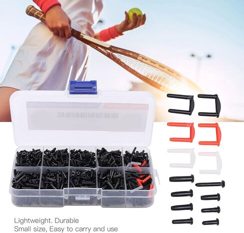 VBESTLIFE Badminton Grommets Set, Badminton Grommets with Racquet Eyelets Bucket String Protector Stringing Tools and Storage Case in Saudi Arabia