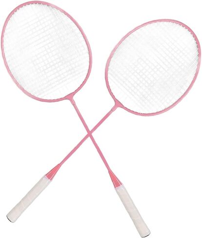 2PCS Badminton Racquet, Split Iron Alloy Badminton Racket Set K1134 Racket with Bucket Storage Bag in Saudi Arabia