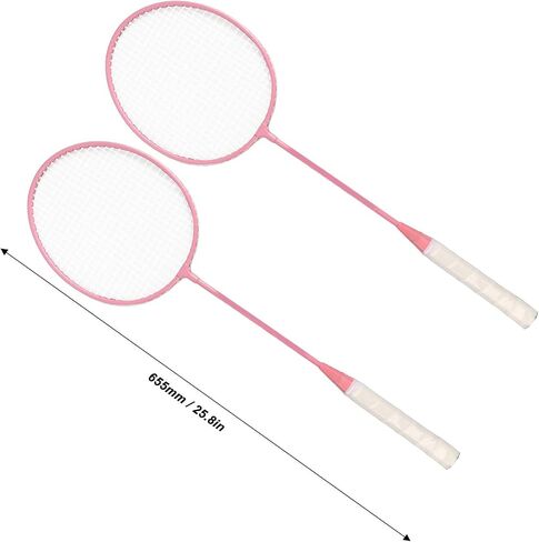 2PCS Badminton Racquet, Split Iron Alloy Badminton Racket Set K1134 Racket with Bucket Storage Bag in Saudi Arabia
