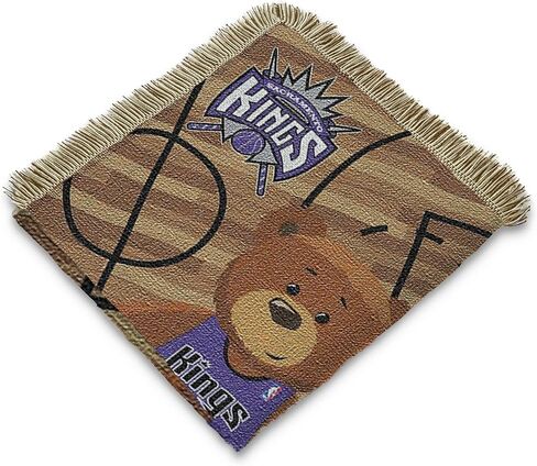 بطانية أطفال من قماش الجاكار المنسوج من NBA Sacramento Kings مرخصة رسميًا، مقاس 91.44 سم × 111.46 سم، متعددة الألوان in Saudi Arabia