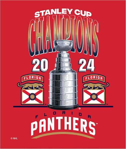 Northwest Florida Panthers 2024 NHL Stanley Cup Champions 50 x 60 inches Silk Touch Throw Blanket in Saudi Arabia