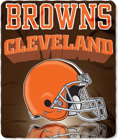 NFL Cleveland Browns Gridiron Fleece Throw, 50-inches x 60-inches in Saudi Arabia