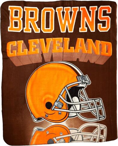 NFL Cleveland Browns Gridiron Fleece Throw, 50-inches x 60-inches in Saudi Arabia