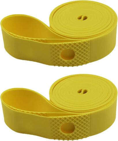 وسادة حماية للأنبوب الداخلي مقاس 26 بوصة وبطانة لإطارات الدراجة من مادة PVC الداخلية لحماية الدراجة من الثقب (أصفر) - قطعتان in Kuwait