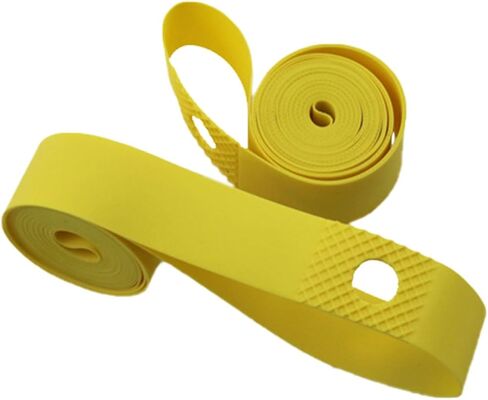 وسادة حماية للأنبوب الداخلي مقاس 26 بوصة وبطانة لإطارات الدراجة من مادة PVC الداخلية لحماية الدراجة من الثقب (أصفر) - قطعتان in Kuwait