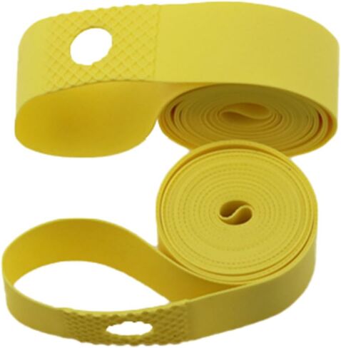 وسادة حماية للأنبوب الداخلي مقاس 26 بوصة وبطانة لإطارات الدراجة من مادة PVC الداخلية لحماية الدراجة من الثقب (أصفر) - قطعتان in Kuwait