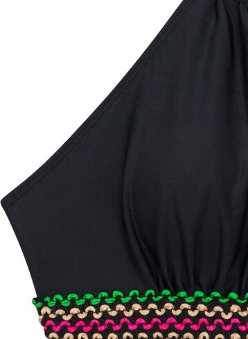 WDIRARA Women's Halter Cut Out Tie Back One Piece Swimsuit Chevron Tummy Control Bathing Suit in Saudi Arabia