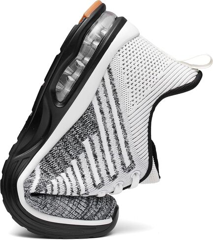 حذاء الجري Mishansha للرجال، حذاء رياضي مزود بوسادة هوائية، حذاء مشي مريح، حذاء تنس مريح، حذاء ركض مسامي للرجال مقاس 7.5-15... in Kuwait